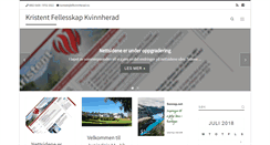 Desktop Screenshot of kfkvinnherad.no